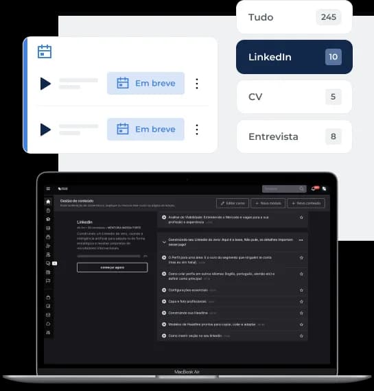 Imagem Treinamentos de LinkedIn, CV e Entrevista